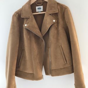 Camel ON faux suede jacket